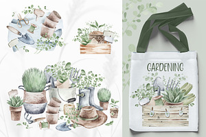 GARDENING Watercolor Set