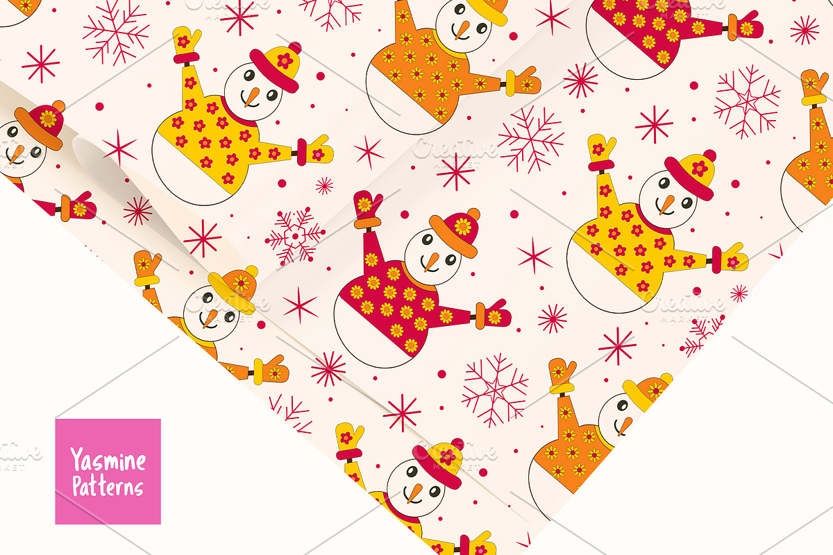 Groovy Christmas Patterns & Cliparts, a Pattern Graphic by Yasmine Patterns (Photo 5 of 8)