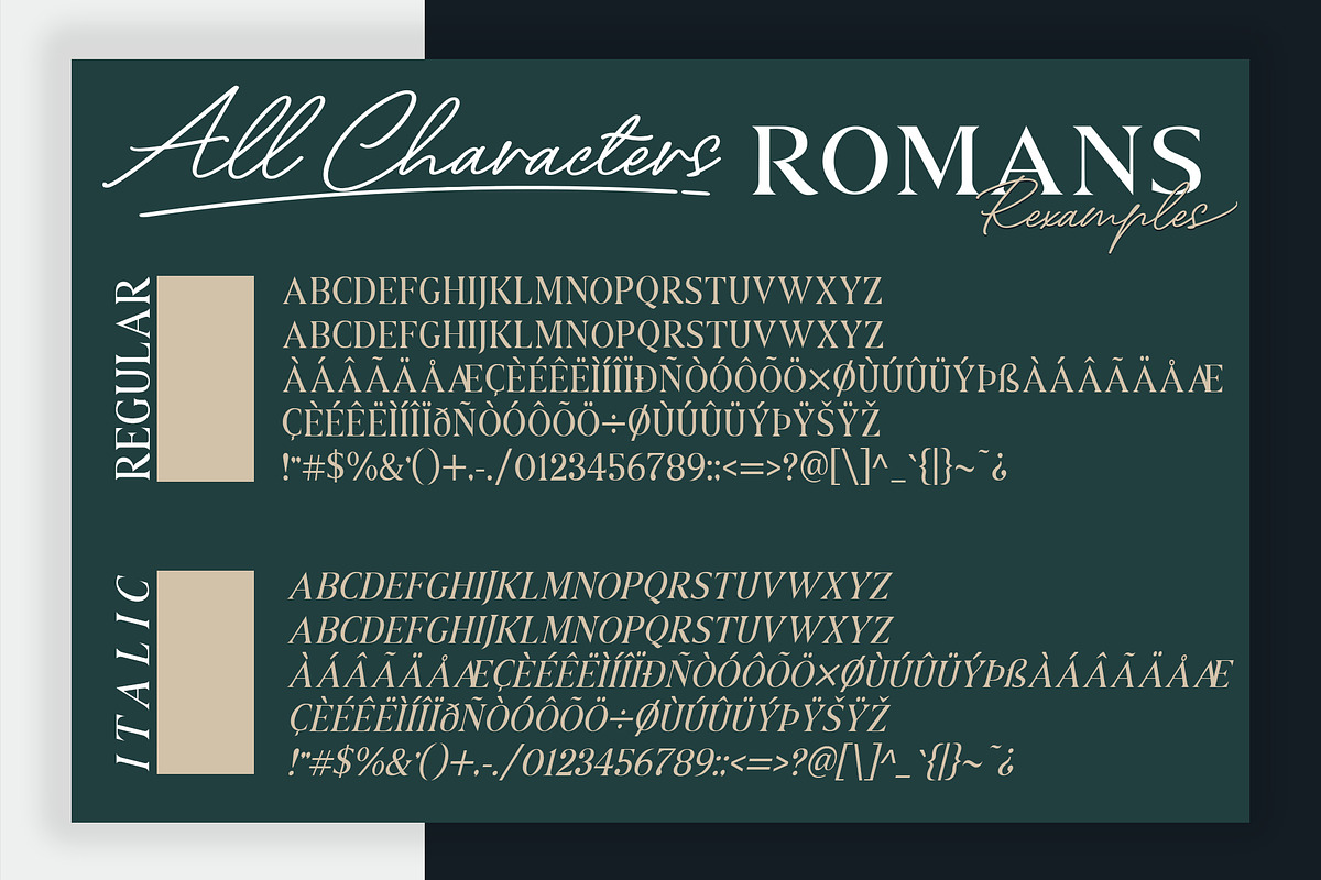 ROMANS Rexamples Font Duo, a Serif Font by Cotbada_studio (Photo 10 of 10)