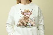 Highland Cow Floral Patchwork PNG, a Graphic by Vector Portal (Thumbnail 5 of 8)