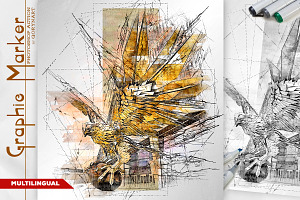 Graphic Marker Photoshop Action