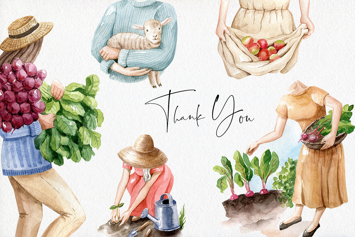 Girls and Gardening, an Animal Illustration by Natalia Fedorova (Photo 6 of 6)