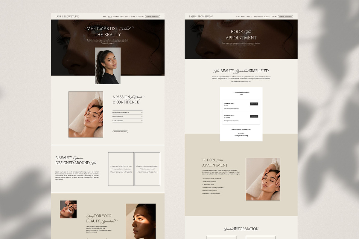Template Squarespace Lash & Brow, a Squarespace Template by Studio Marmotte (Photo 9 of 11)
