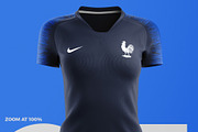 Women's Soccer Kit Mockup - Front, an Apparel Mockup by thedesignshark (Thumbnail 6 of 12)