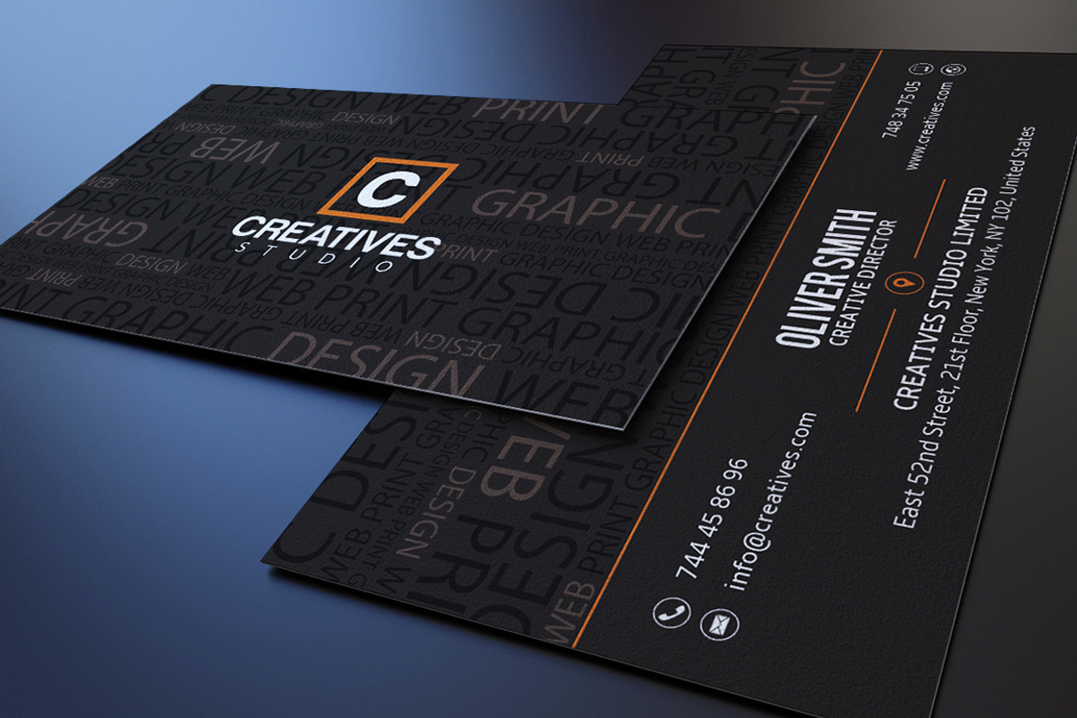 Typography Business Card, a Business Card Template by Marvel (Photo 4 of 4)