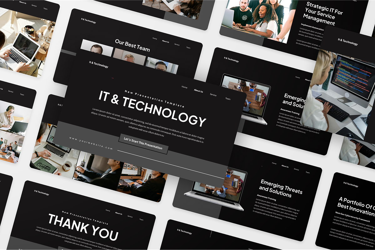 IT & Technology Google Slide, a Presentation Template by Annora Studio (Photo 4 of 5)