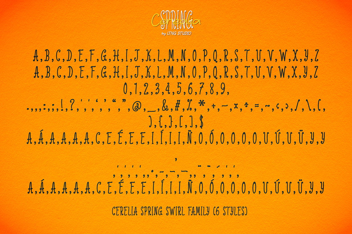 Cerealia Spring Handwritten Font Duo, a Handwritten Font by LTNG STUDIO (Photo 3 of 8)