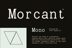 CS Morcant Mono – Monospaced Font, a Serif Font by Craft Supply Co.