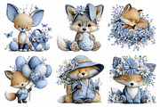 Whimsical Spring Fox Clipart, an Illustration by Daily.Designs (Thumbnail 3 of 8)