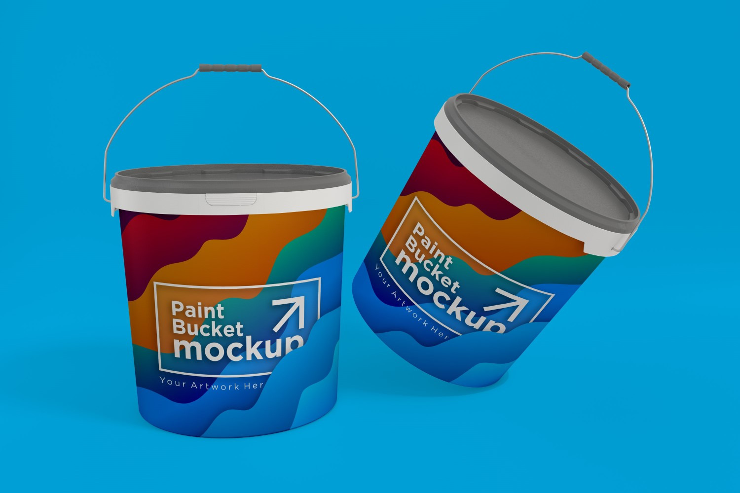 Plastic Paint Bucket Container, a Design Template by shahsoft