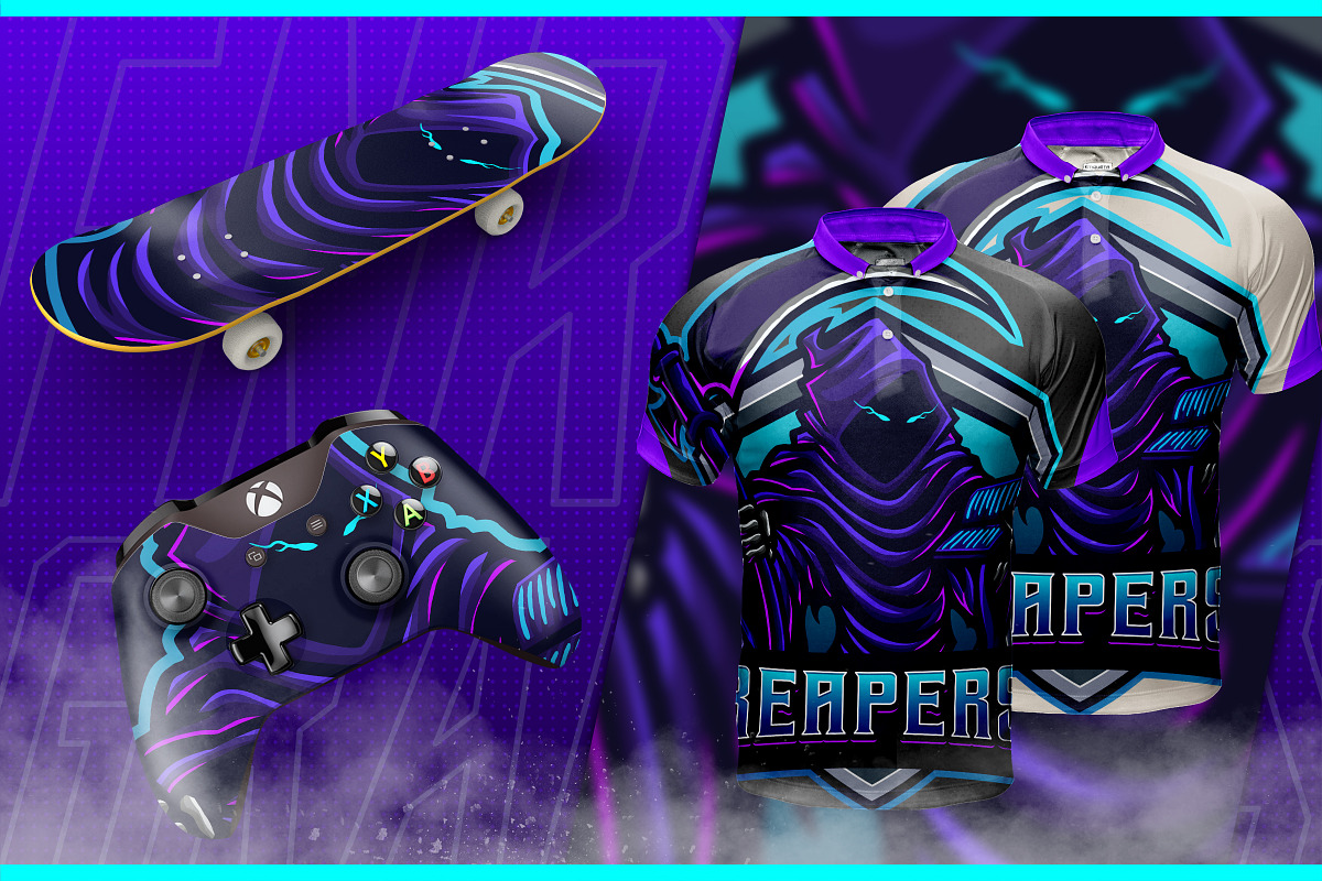 Death Reaper - Mascot & Esport Logo, a Branding & Logo Template by FNR Graphics (Photo 4 of 5)