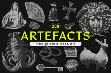 ARTEFACTS Academia Collage Kit, an Object Graphic by angelainthefields