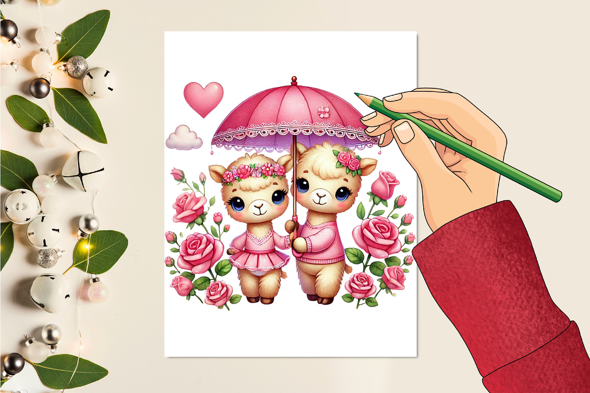 Valentine Cute Camel Clipart, a Seasonal Illustration by Craft Nest (Photo 4 of 5)