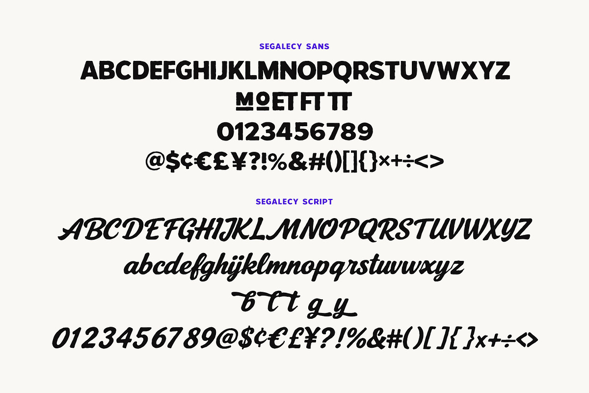 Segalecy Retro Vintage Font Duo, a Script Font by Maulana Creative (Photo 6 of 7)