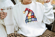 Christmas Patchwork Hat Clipart, an Illustration by Sublimation Artist (Thumbnail 4 of 6)