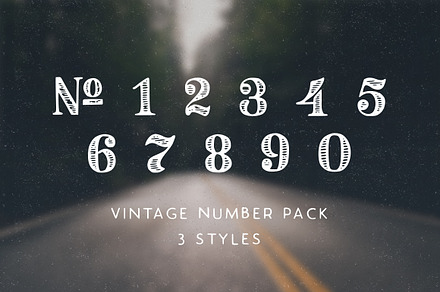 Vintage Number Pack