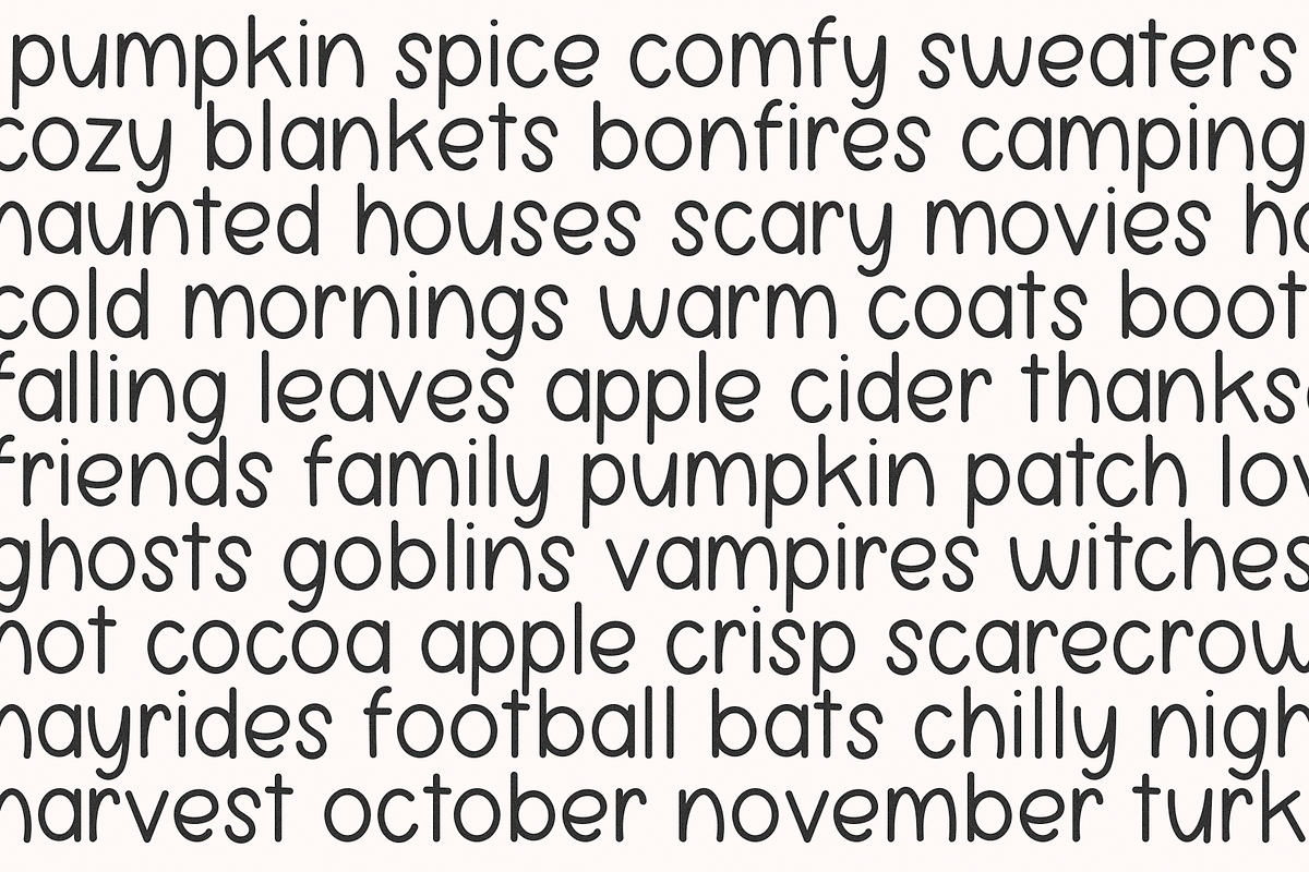 Spiced Pumpkin | Handwritten Font, a Handwritten Font by KA Designs (Photo 6 of 9)