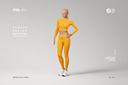 Women's Activewear Mockup Set, a Shirt Mockup by OllStore (Thumbnail 6 of 17)