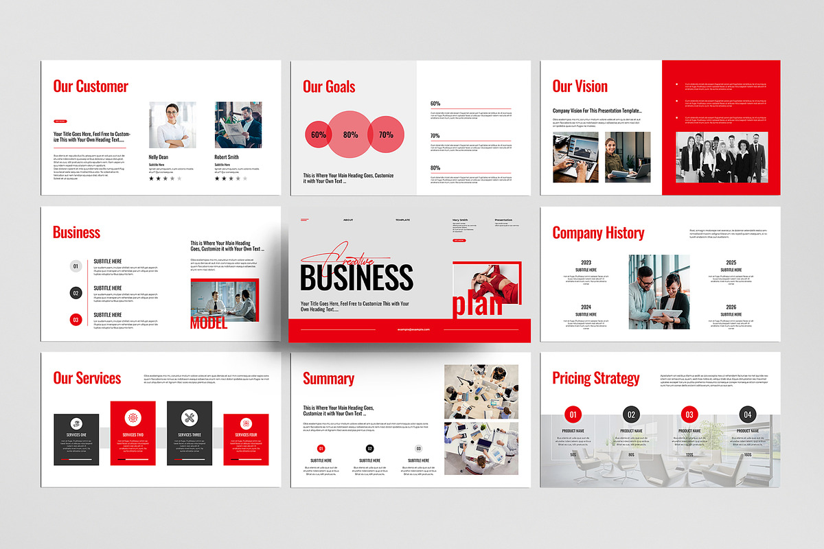 Business Plan Presentation Template, a Presentation Template by MightyDesign (Photo 1 of 7)