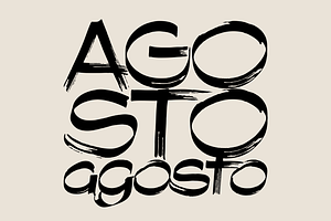 Agosto – Font Kit