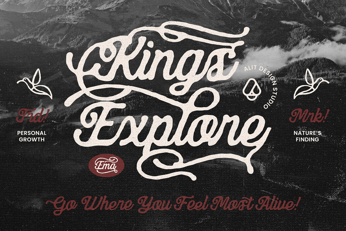 Coastal Angels Typeface, a Script Font by alit design (Photo 6 of 17)