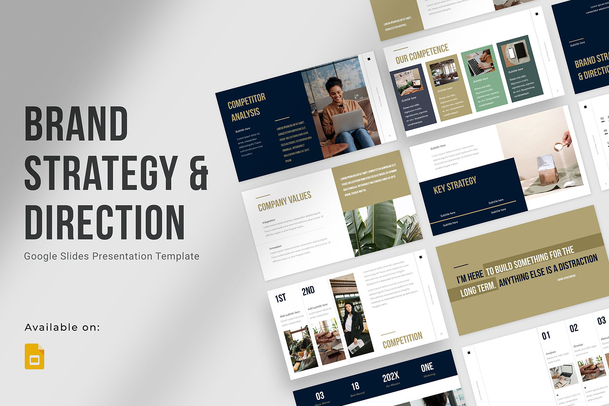 Brand Strategy & Direction Google Sl, a Presentation Template by Zacomic Studios (Photo 1 of 8)