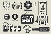 Beer elements and badges, a Food Illustration by faitotoro (Thumbnail 2 of 2)