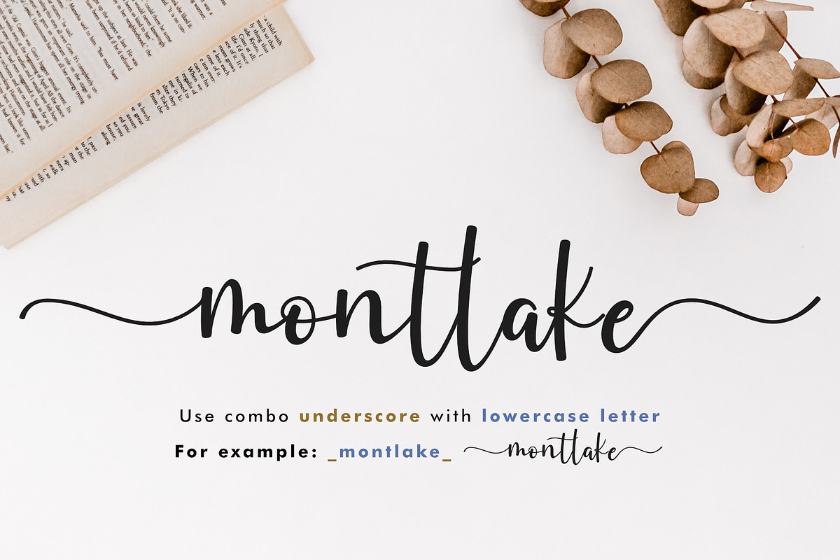 Montlake - Wedding Branding Font, a Script Font by Jimtype Studio (Photo 2 of 10)