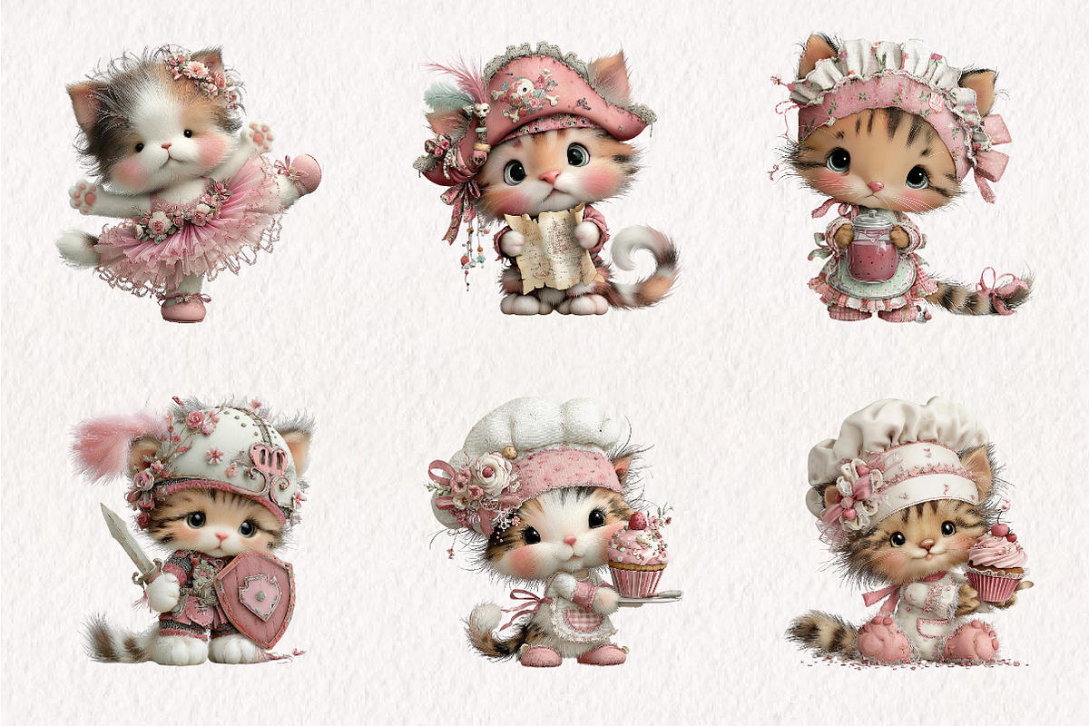 Cute Kitten StoryBook PNG Clipart, a Seasonal Illustration by CreationArt (Photo 4 of 7)