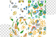 Kids Crayon Eco Icons Seamless Patte, a Pattern Graphic by Lucyinyourheart (Thumbnail 2 of 10)