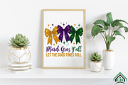 Mardi Gras Coquette Bow Png, an Illustration by Craft Nest (Thumbnail 4 of 4)