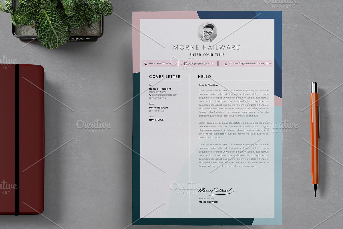 Resume Set, a Resume Template by Cristal Pioneer (Photo 6 of 7)