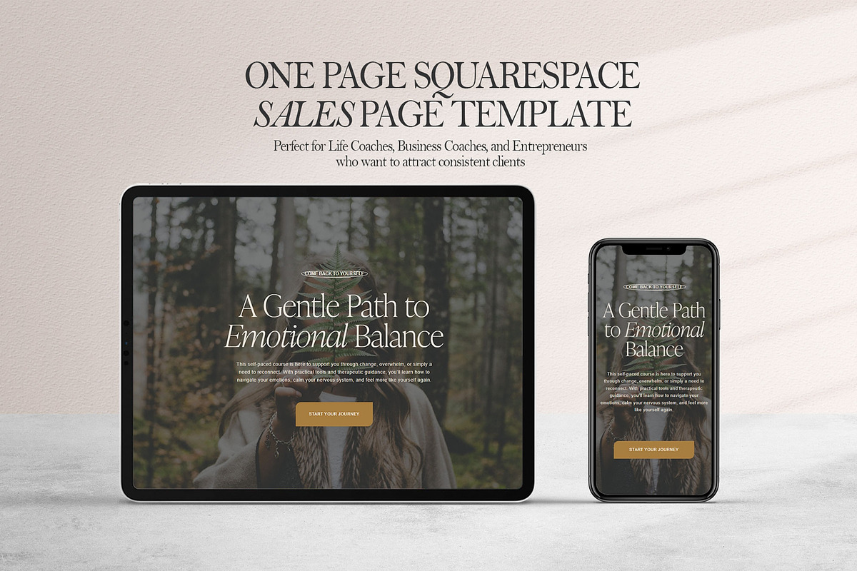 Sales Page Website Template, a Squarespace Template by 3.14&Co (Photo 2 of 11)