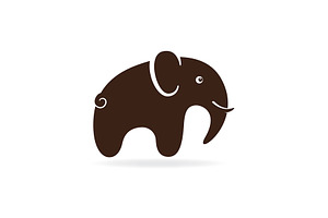 Elephant logo vector icon template