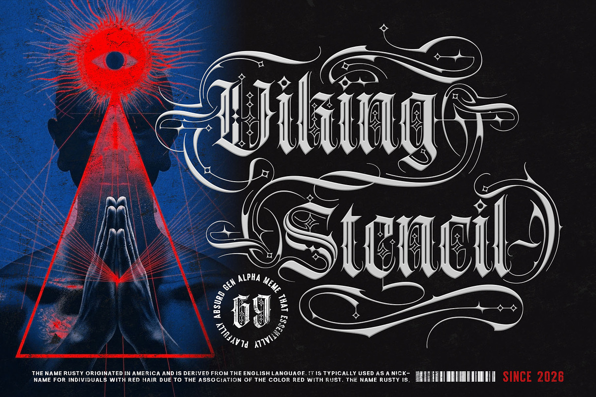 Dark Ritual Typeface, a Blackletter Font by alit design (Photo 3 of 20)