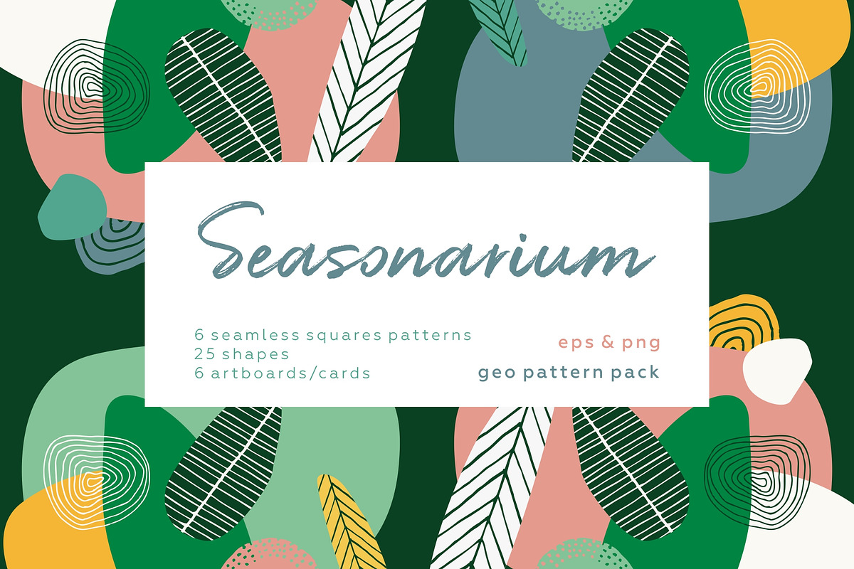 Floral abstract bundle. Botanic set., a Pattern Graphic by lisa_kalev (Photo 18 of 24)