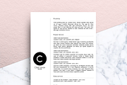 Minimalist CV (MS Word) | Cloé, a Resume Template by Priiiiiiiiiiiiiint ! (Thumbnail 1 of 2)