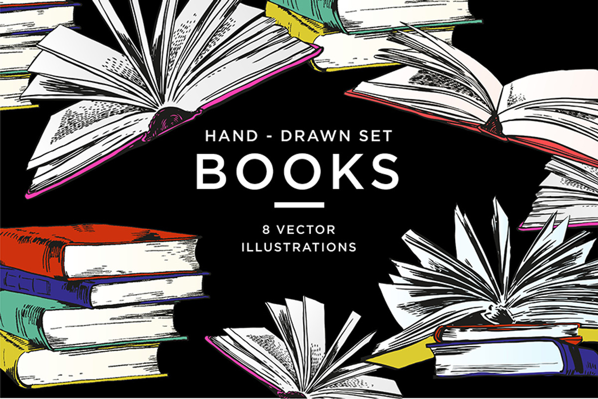 BOOKS set, an Object Graphic by Tanya Akhmett (Photo 4 of 4)