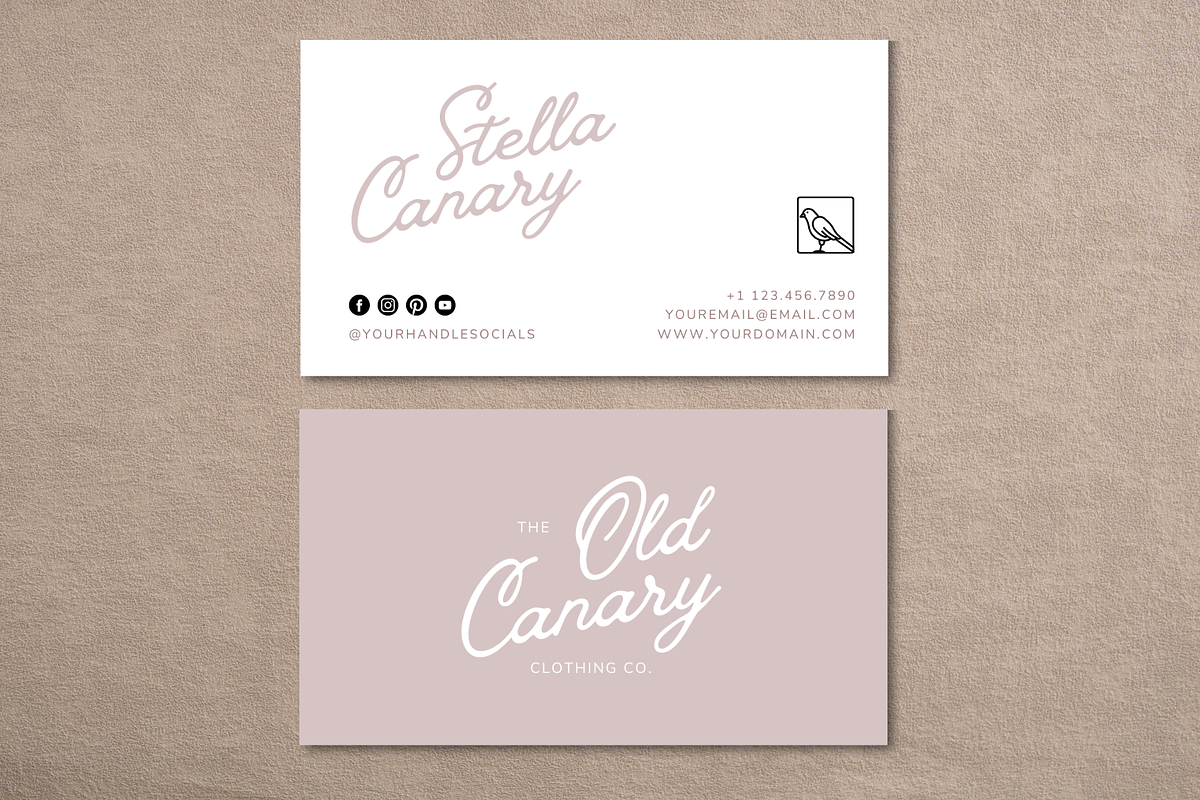 Fun Business Card Template, a Marketing Template by BirdieLaine (Photo 3 of 3)