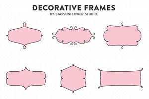 Retro Label Frames Shapes Set No. 28