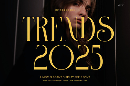 Trends 2025 Serif Font, a Serif Font by Graphicxell