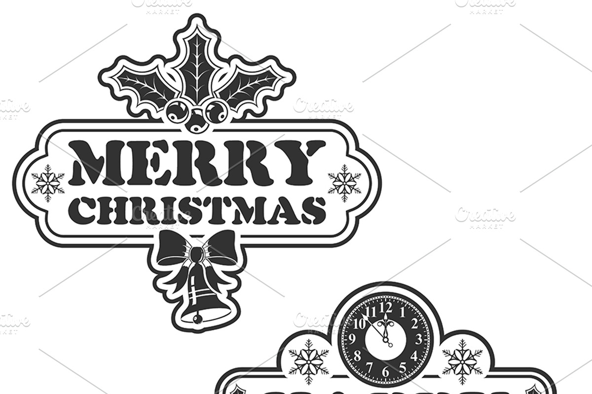 Christmas and New Year Backgrounds, a Decorative Illustration by TAlex (Photo 4 of 6)
