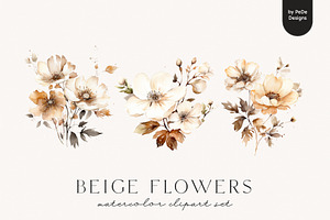 Beige Flowers