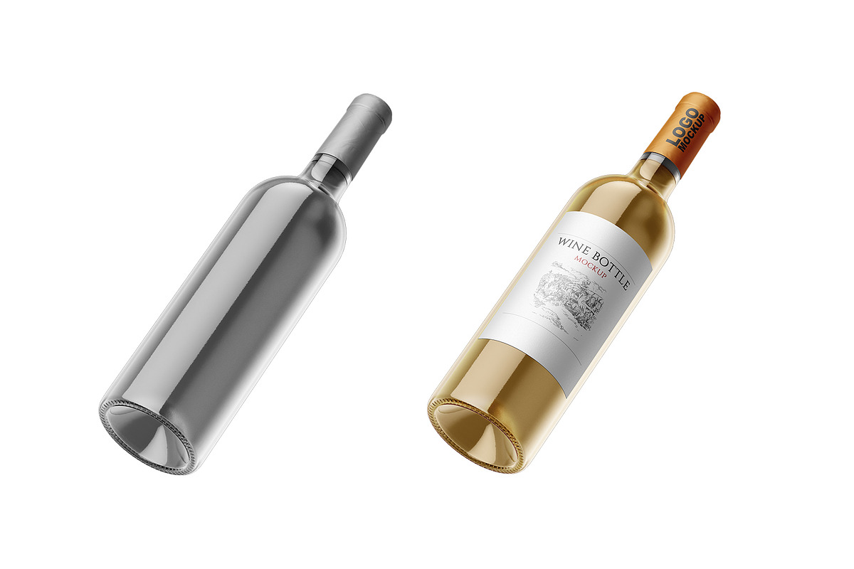 Wine Bottle Mockup, a Product Mockup by Designbuys (Photo 6 of 14)