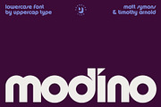 Modino - Geometric Bauhaus Font, a Font by UppercapType (Thumbnail 1 of 10)