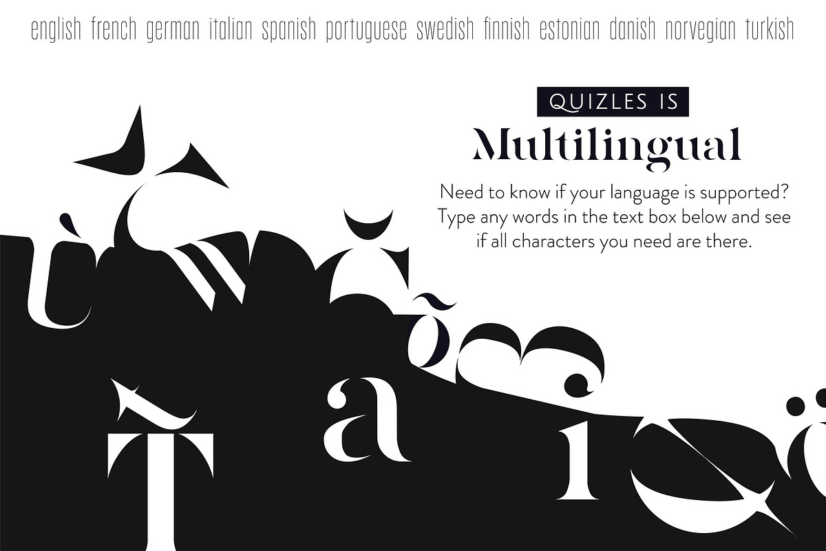 Quizles - Stencil Serif Font preview 7