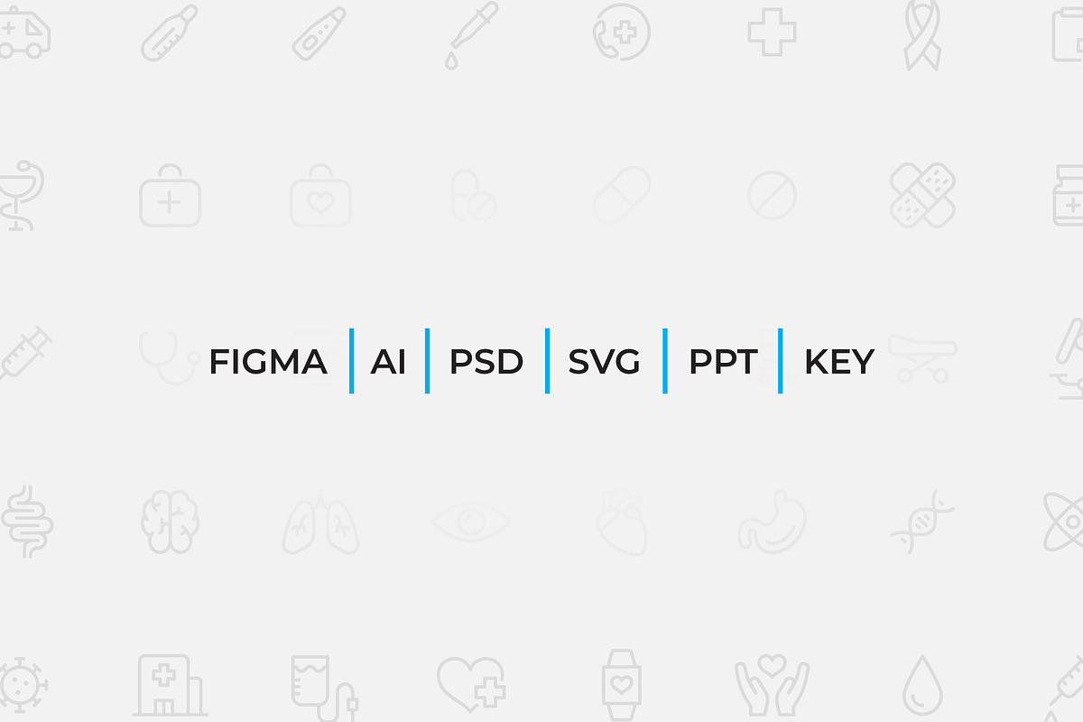 50 Medical Outline Icons, an Outline Icon by Abert (Photo 2 of 3)