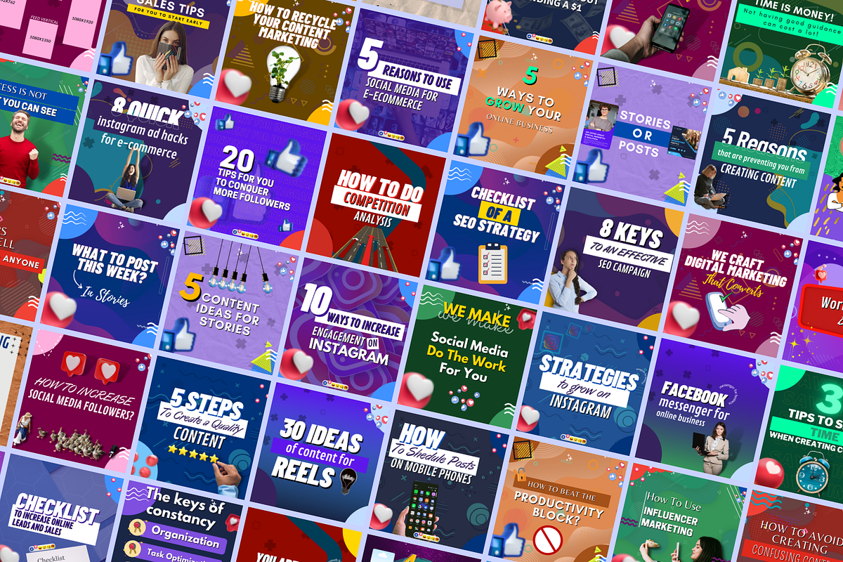 4 in 1 Digital Marketing CanvaBundle, a Social Media Template by Canvagator (Photo 5 of 9)