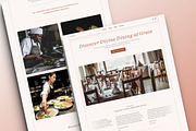 Grace - Restaurant Framer Template, a Landing Page Template by THdesign (Thumbnail 2 of 4)