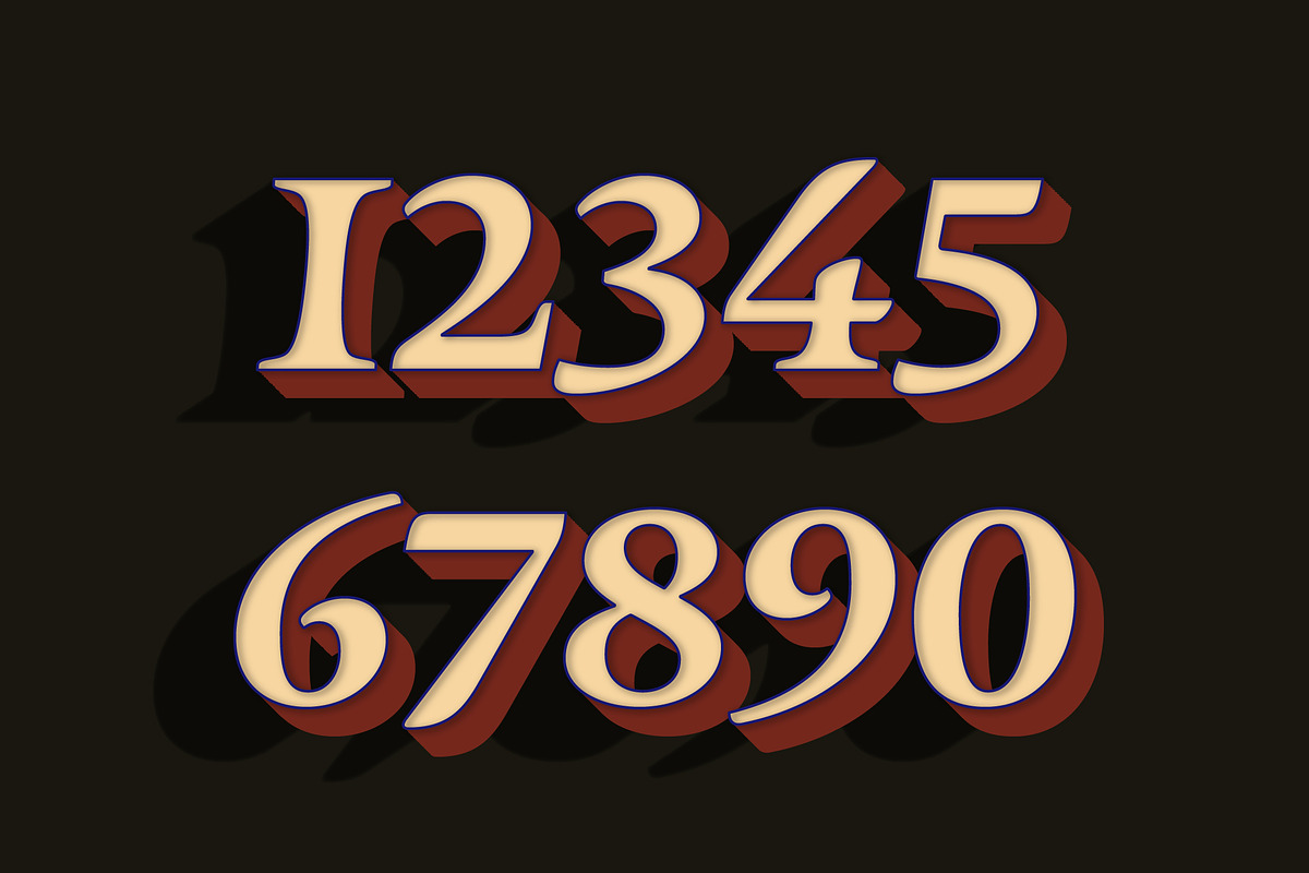 Retro Vintage 3D Style Text Effect preview 2